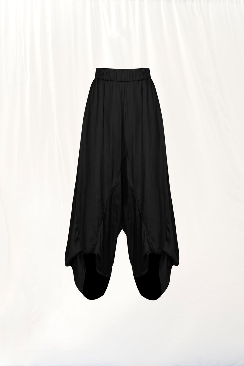 Siyah Dökümlü Pantolon 17284