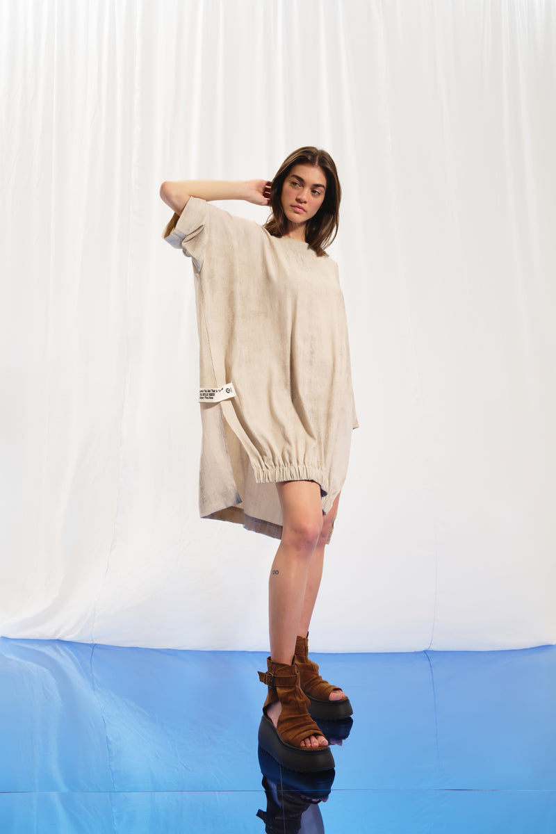 Bej Oversize Tunik 17286