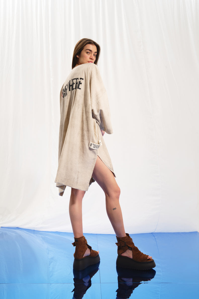 Bej Oversize Tunik 17286