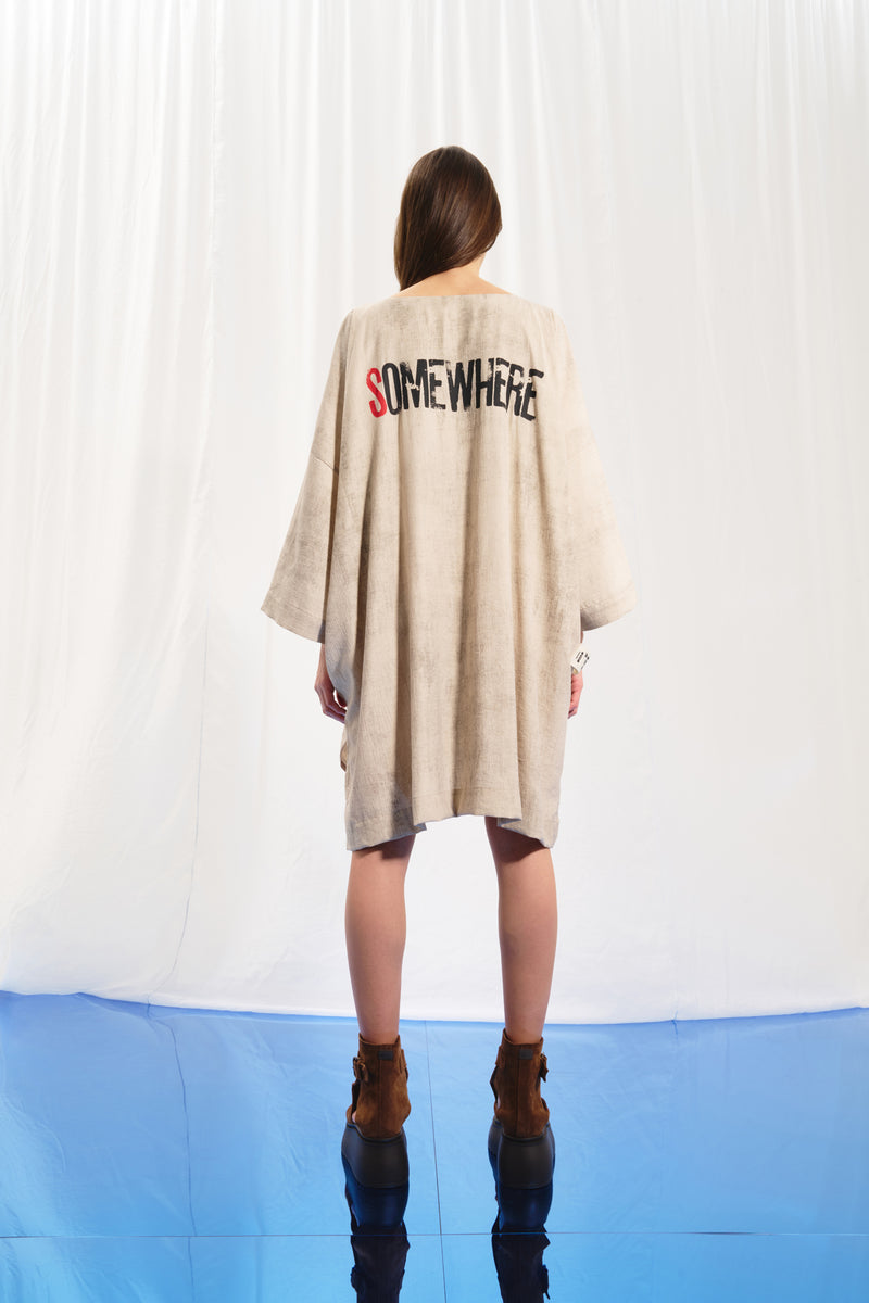 Bej Oversize Tunik 17286