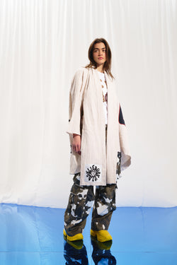 Bej Oversize Hırka 17297