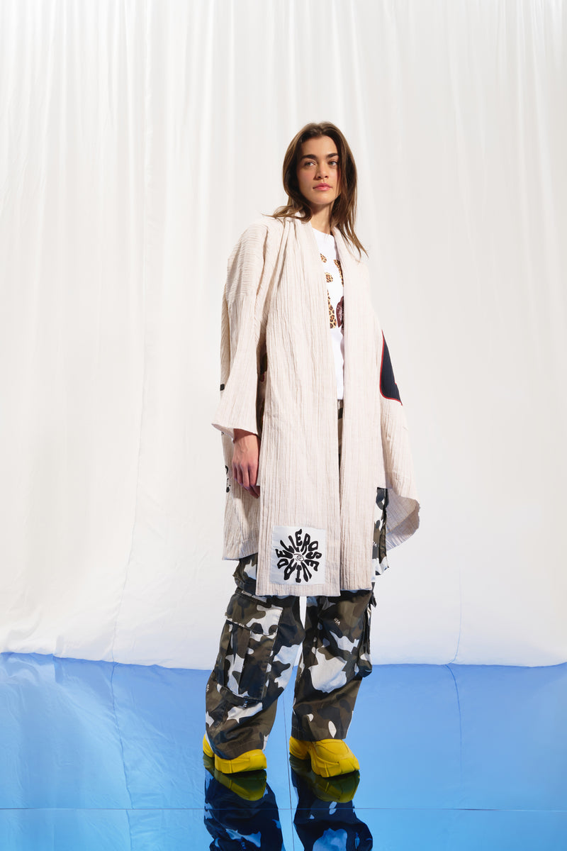 Bej Oversize Hırka 17297