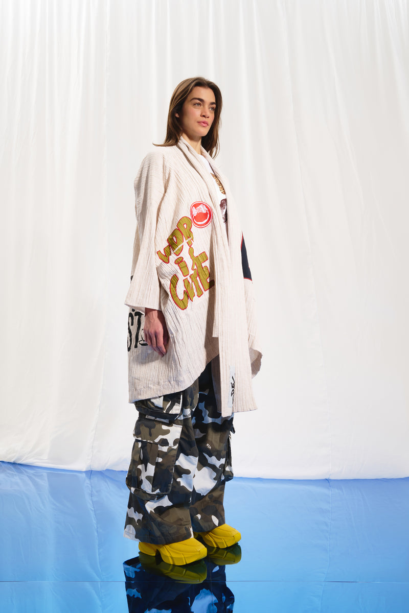 Bej Oversize Hırka 17297