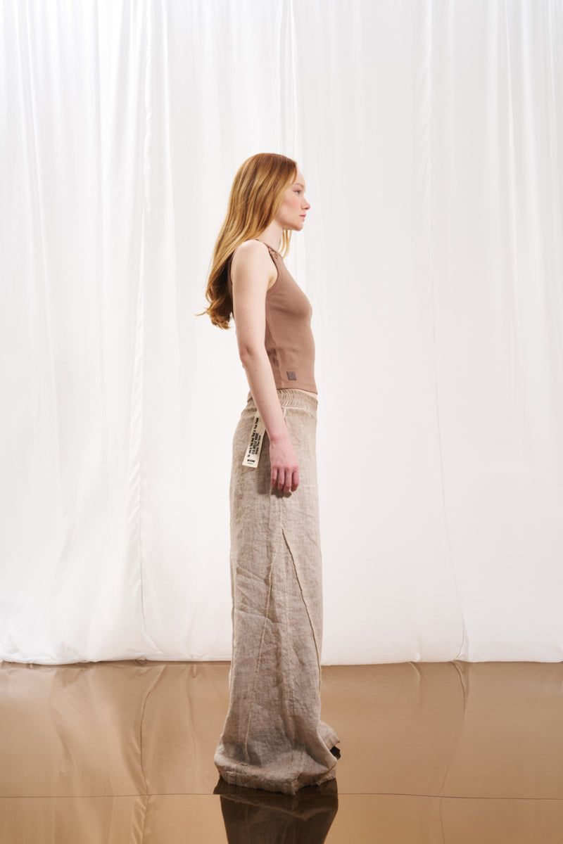 Vizon Wide-Leg Keten Pantolon 17310