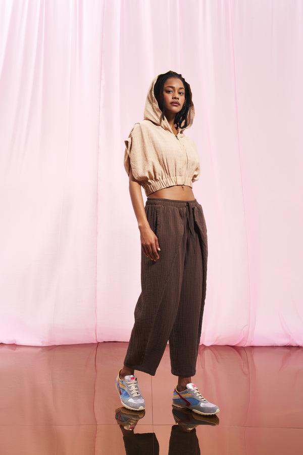 Kahverengi Baggy Pantolon 17314