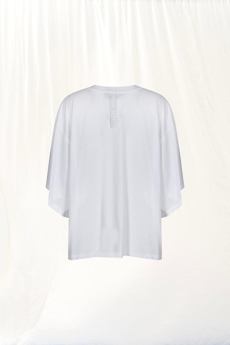 Beyaz Baskılı T-shirt 17316
