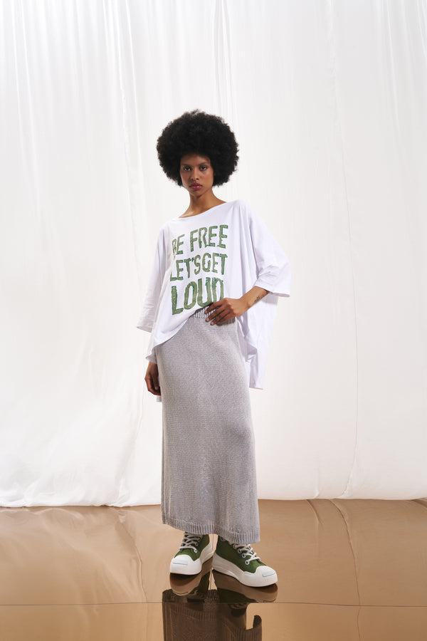 Beyaz Oversize T-shirt 17317