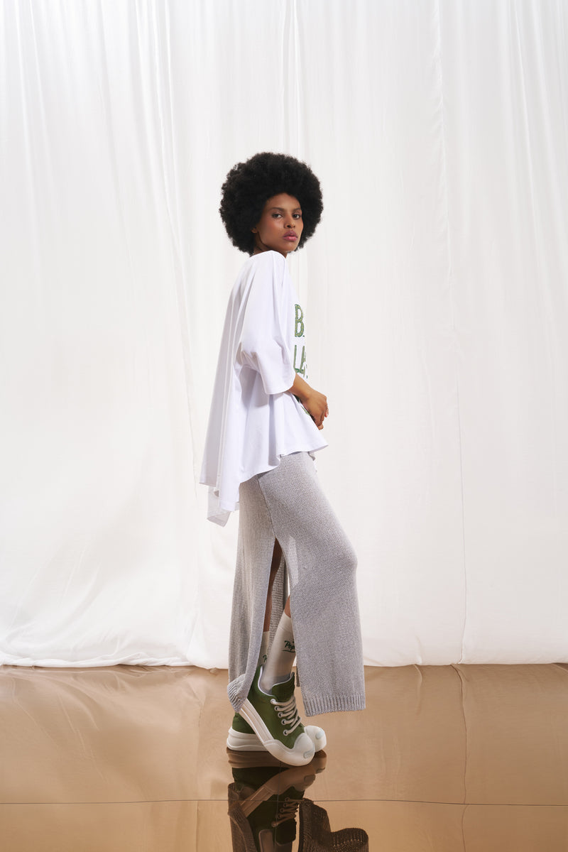 Beyaz Oversize T-shirt 17317