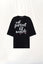 Siyah Slogan Baskılı T-shirt 17318