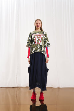 Haki Kamuflaj Desenli Sweatshirt 17331