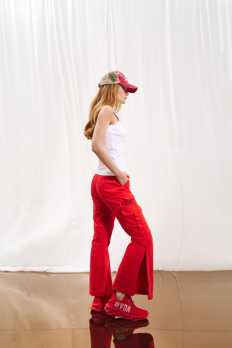Mercan Flare Denim Pantolon 17352