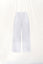 Beyaz Keten Wide-Leg Pantolon 17369