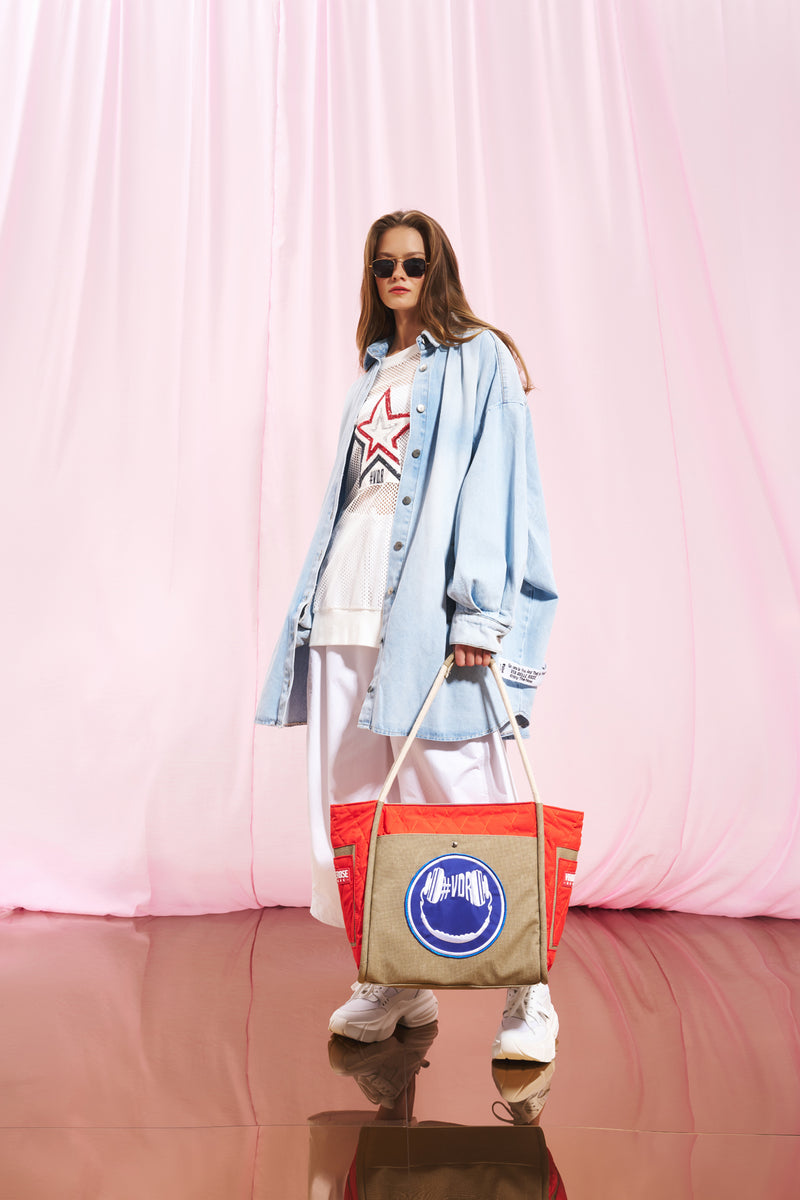 Açık Mavi Oversize Denim Ceket 17373