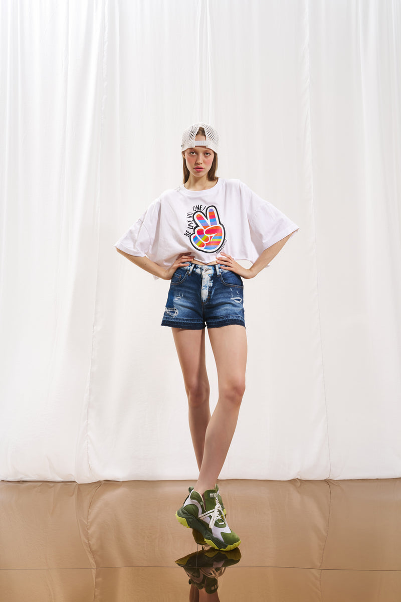 Mavi Mini Denim Şort 17388