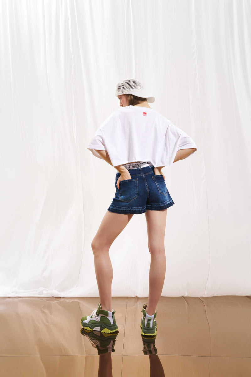 Mavi Mini Denim Şort 17388