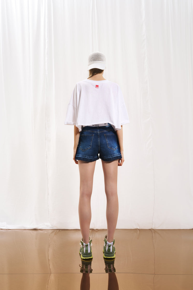 Mavi Mini Denim Şort 17388
