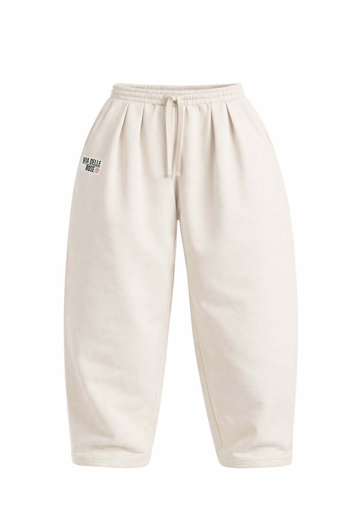 Ekru Pile Detaylı Baggy Pantolon 19041
