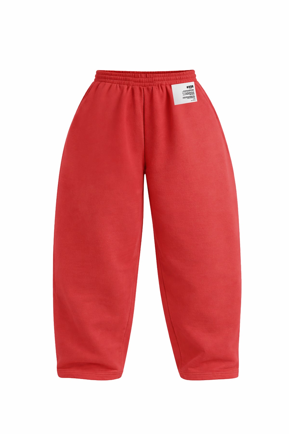 Kırmızı Pile Detaylı Baggy Pantolon 19041