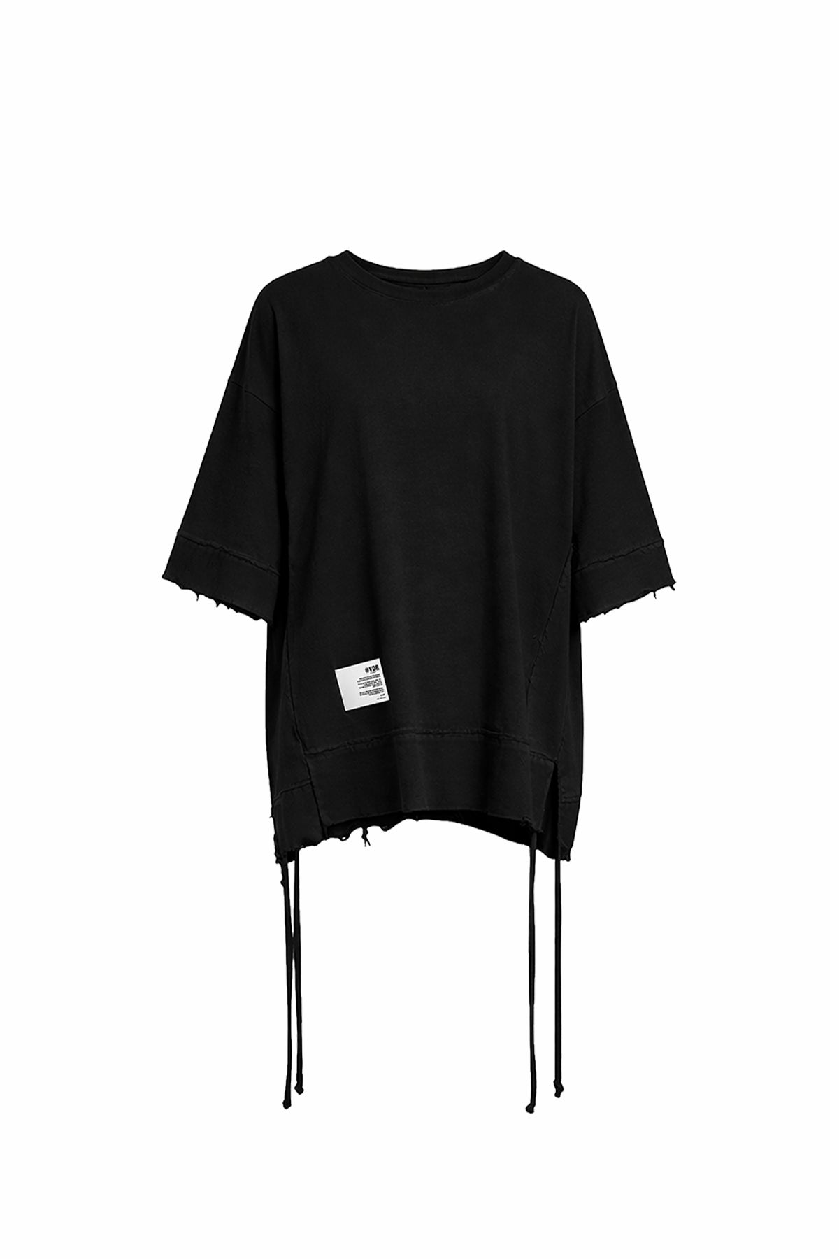 Siyah Bağcık Detaylı Oversize Tunik 19105