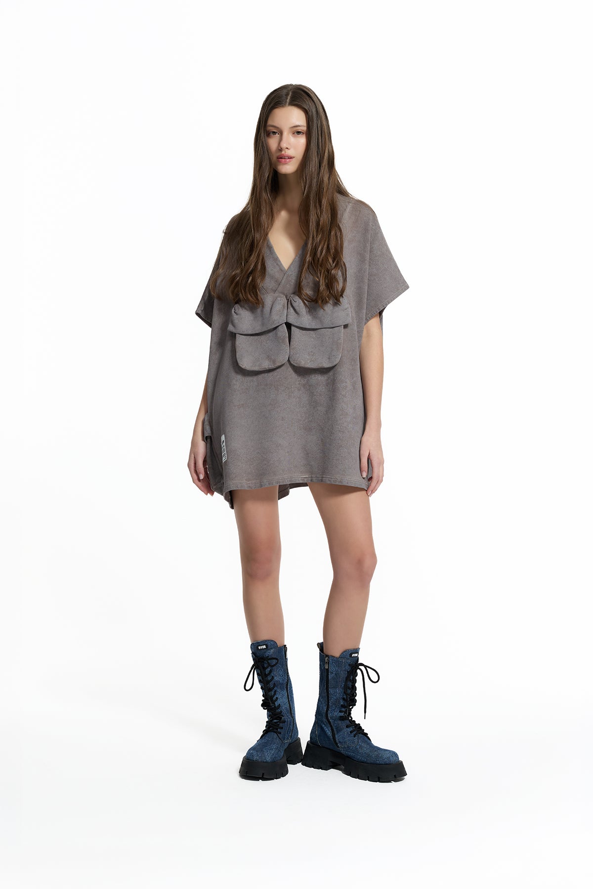Vizon Aplike Cepli Oversize Sweatshirt 19194