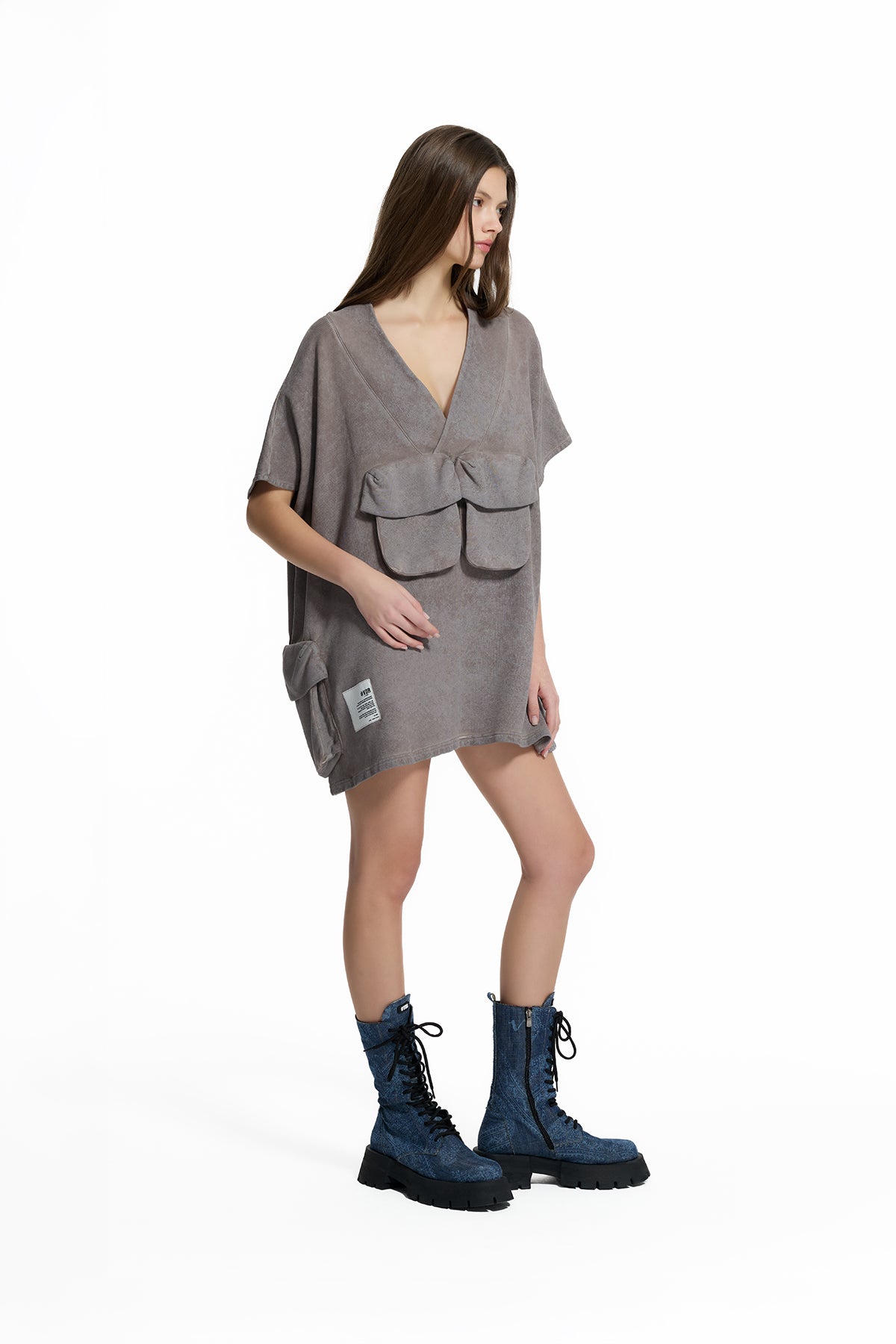 Vizon Aplike Cepli Oversize Sweatshirt 19194