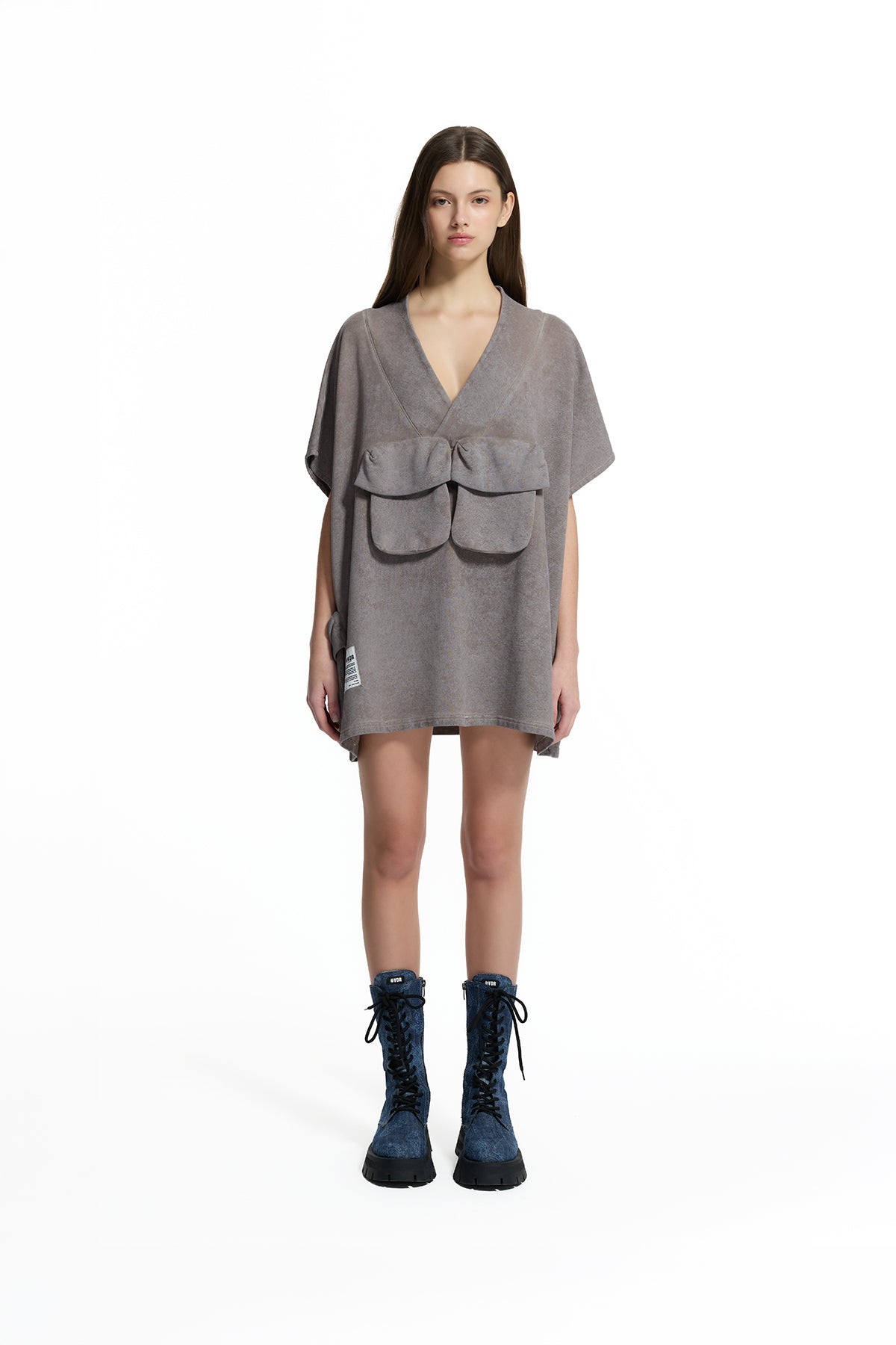 Vizon Aplike Cepli Oversize Sweatshirt 19194