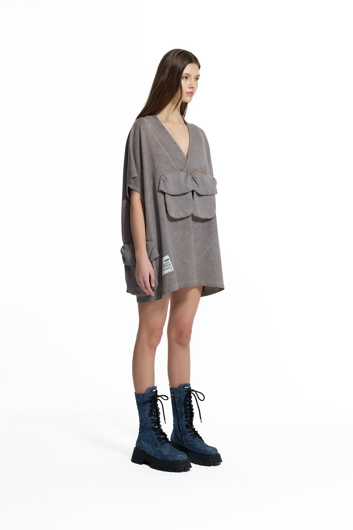 Vizon Aplike Cepli Oversize Sweatshirt 19194