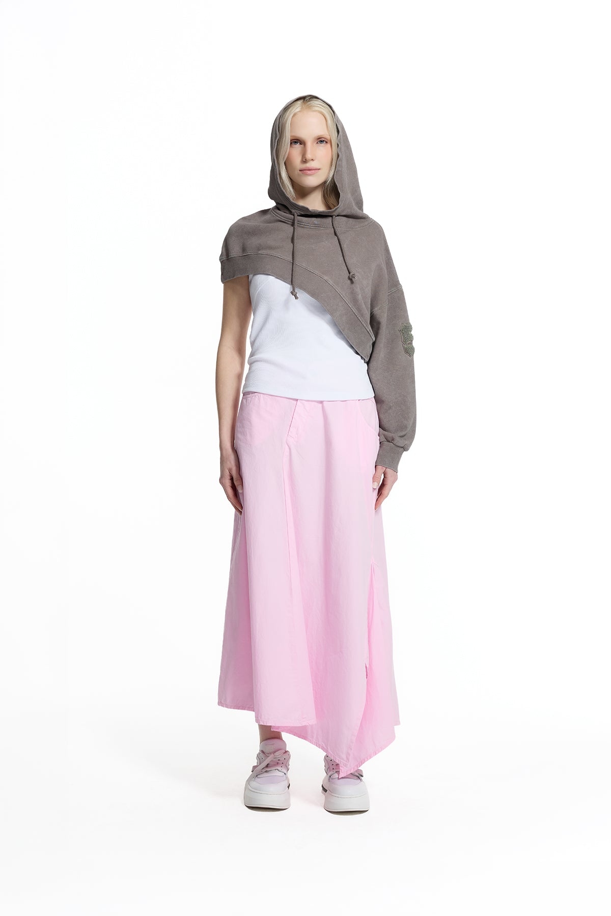Vizon Asimetrik Tek Kol Sweatshirt 19197