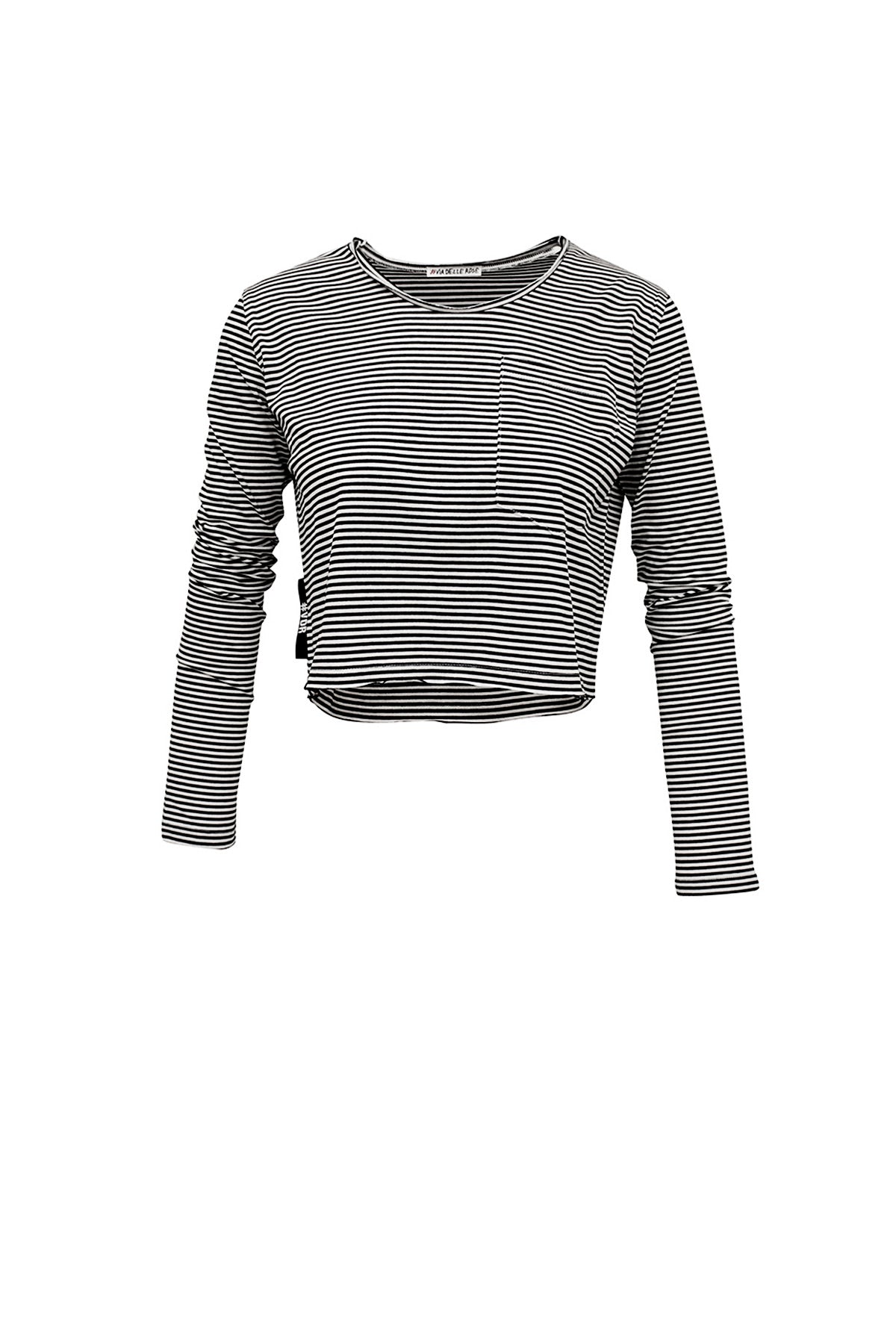 Siyah Beyaz  Uzun T-shirt 6260