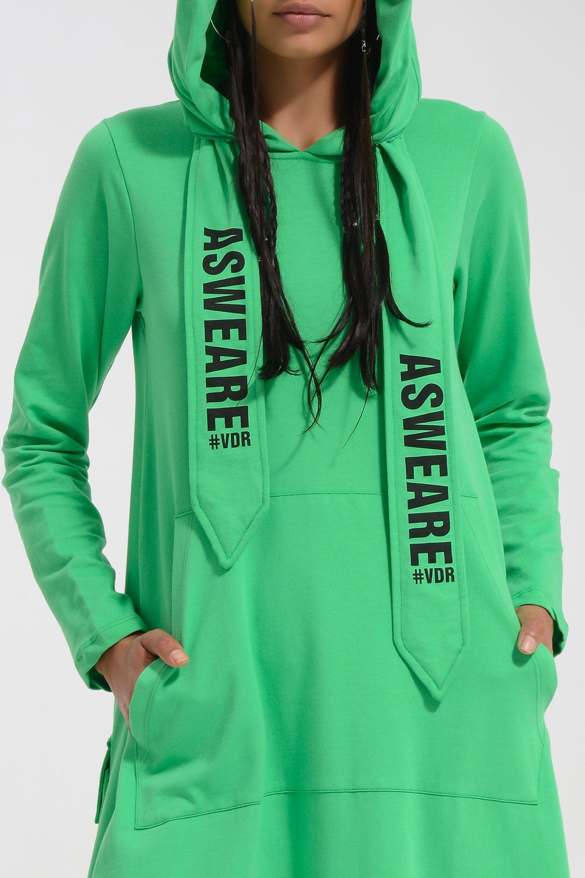 Yesil  Elbise 8410