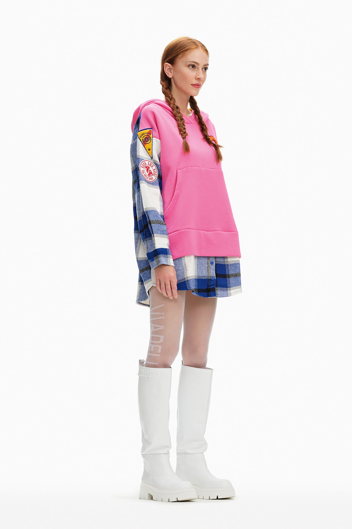 Pembe Saks Mavisi  Sweatshirt 10104