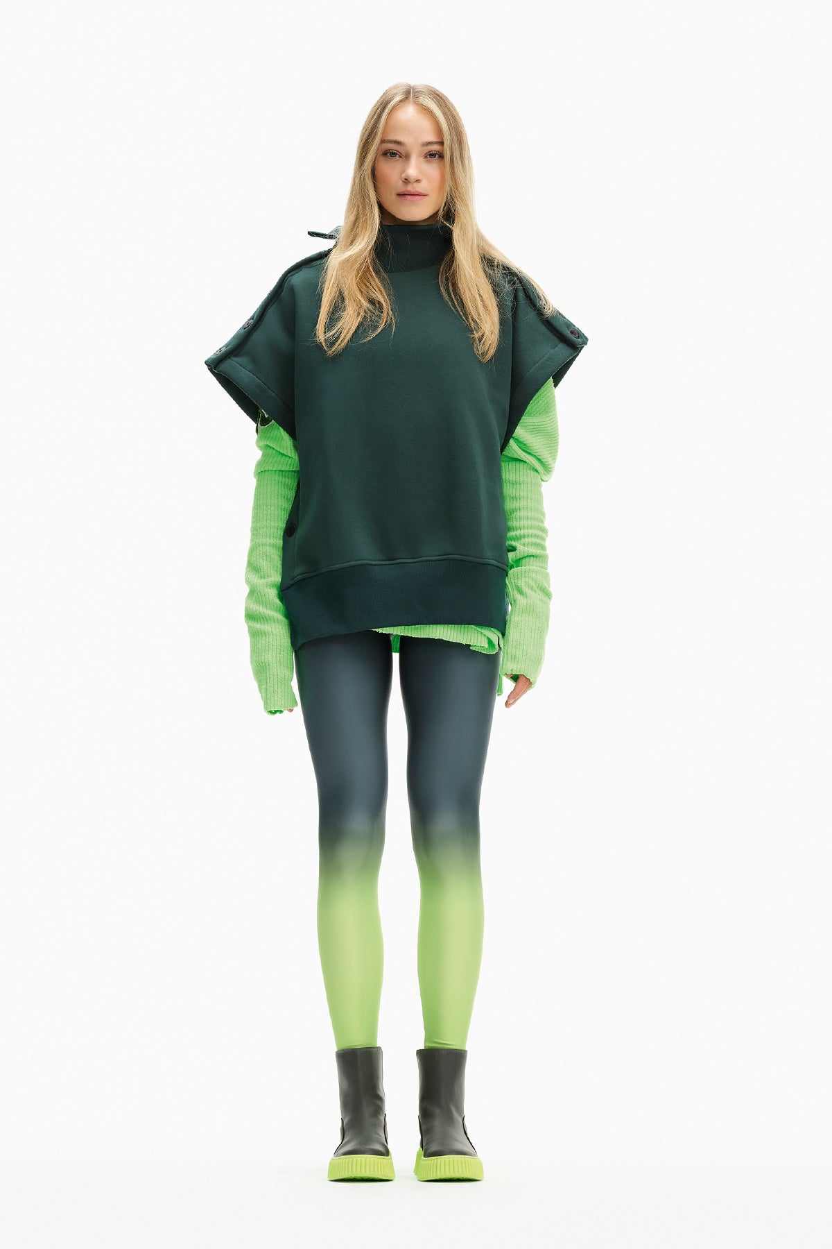 Koyu Yesil  Yelek 10108