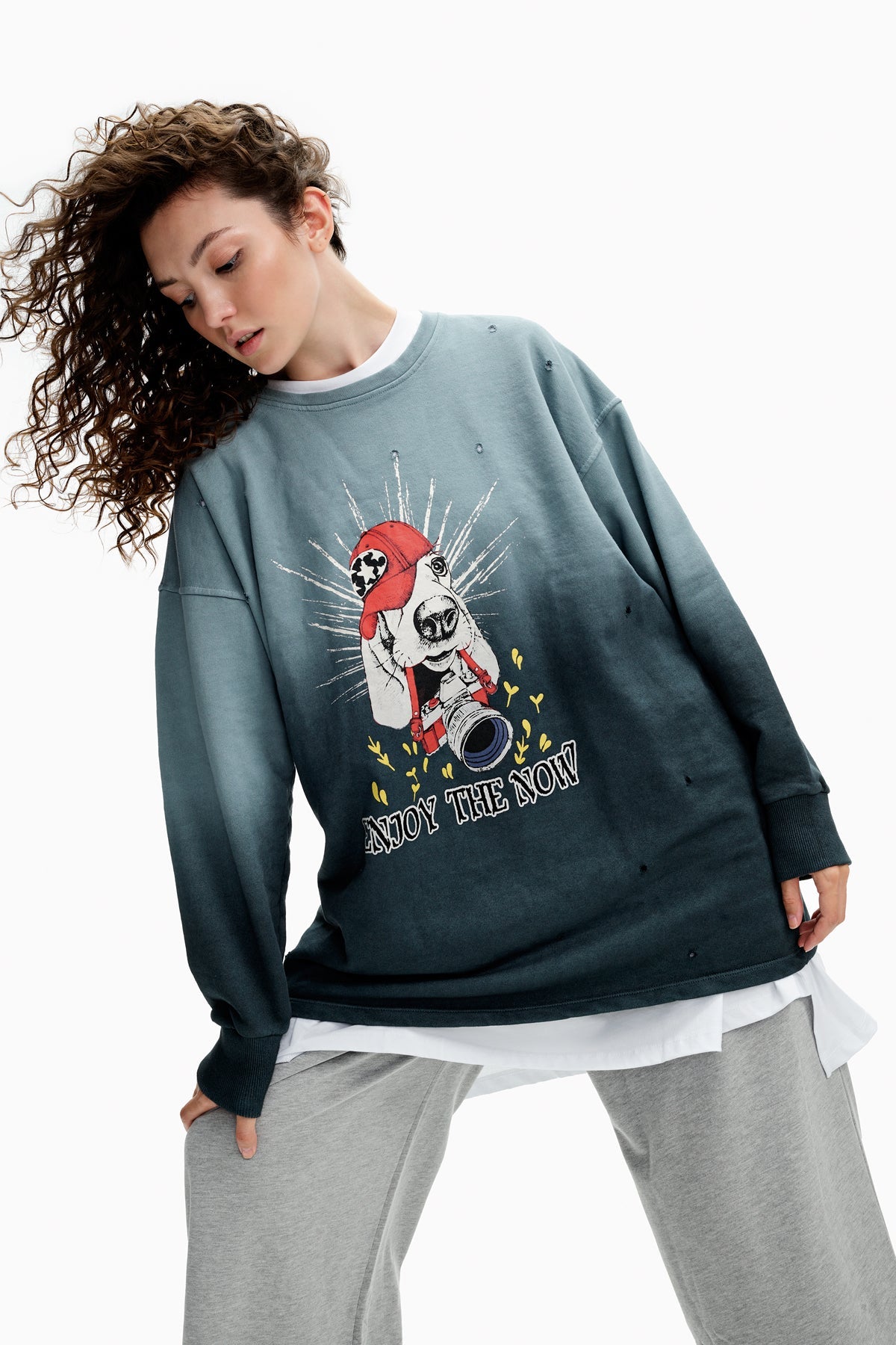 Antrasit  Sweatshirt 10119