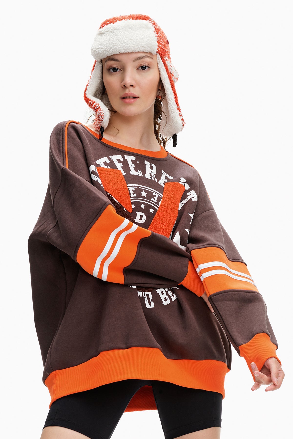 Kahverengi  Sweatshirt 10132