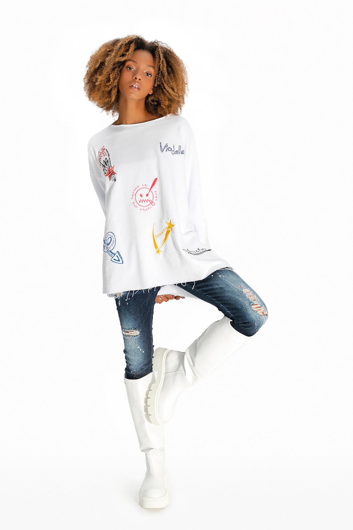 Beyaz  Sweatshirt 10217