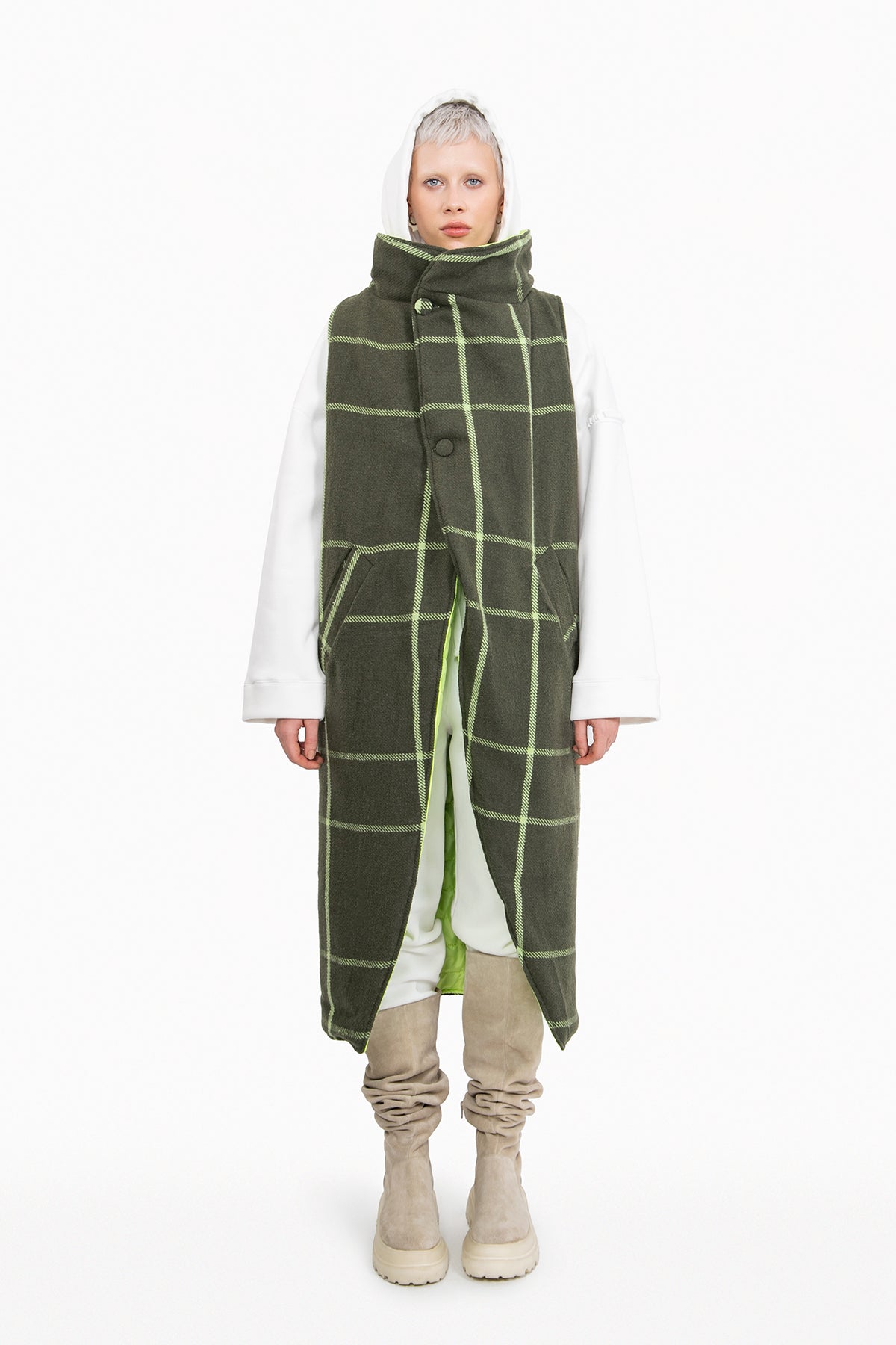 Haki Asit Yesil  Yelek 10268