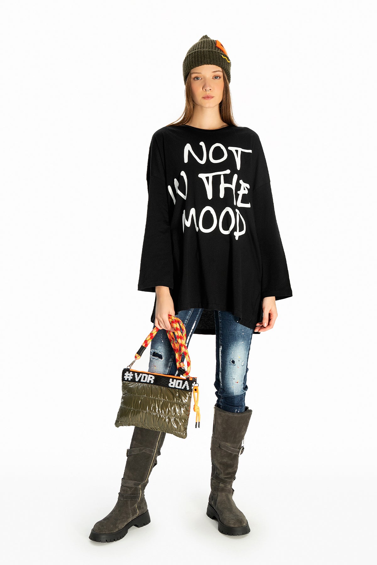Siyah  Uzun T-shirt 10329