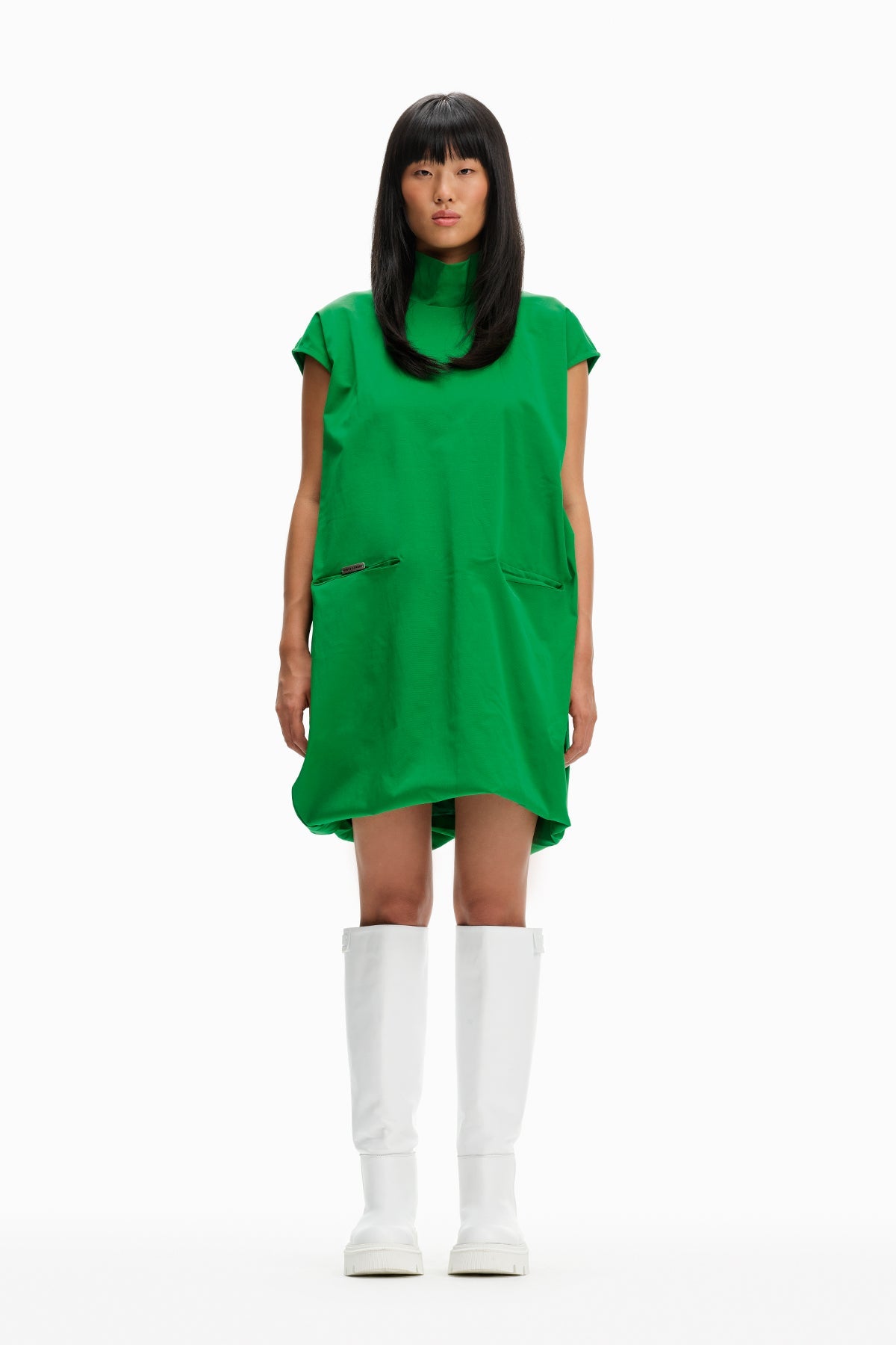 Yesil  Elbise 10438