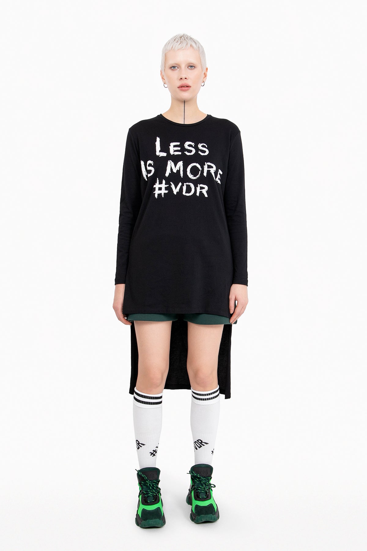 Siyah  Uzun T-shirt 10444