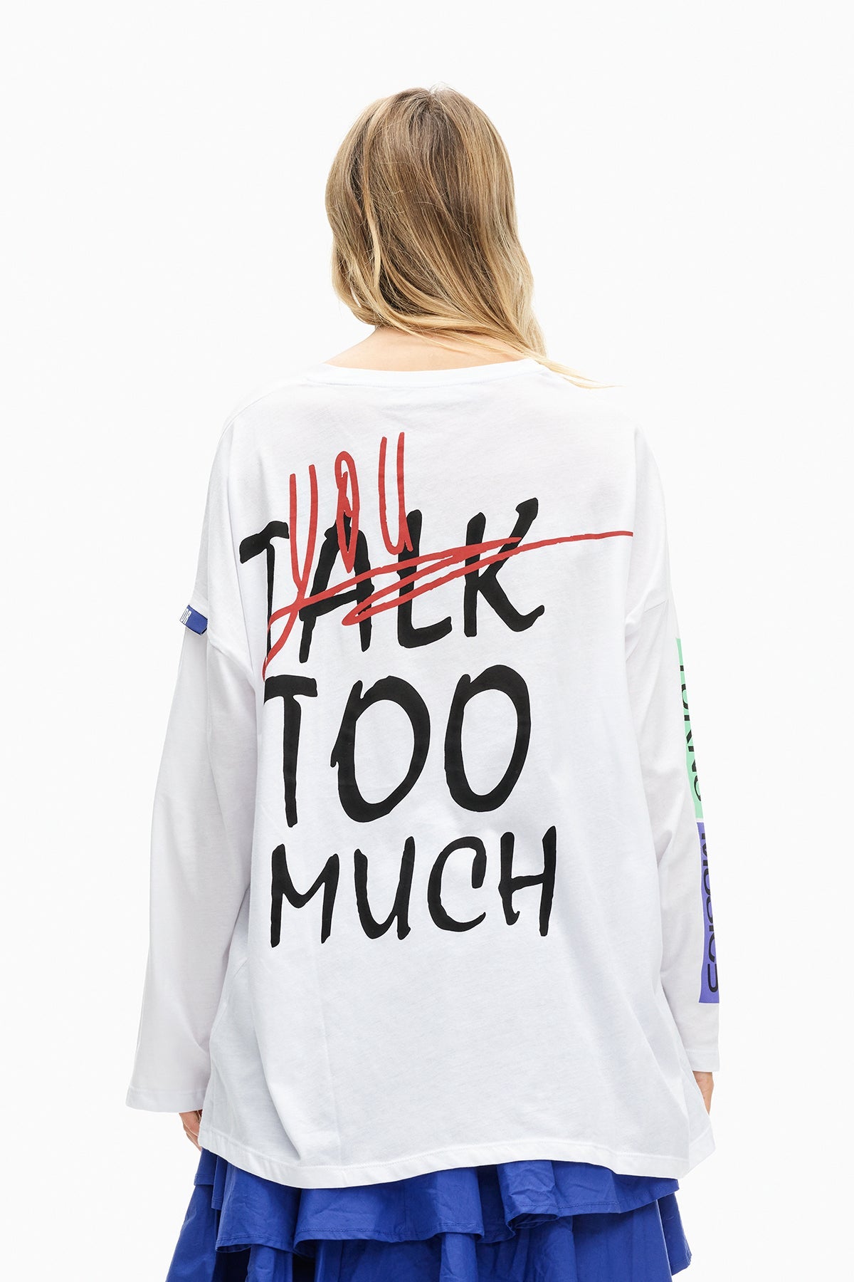 Beyaz  Uzun T-shirt 10448