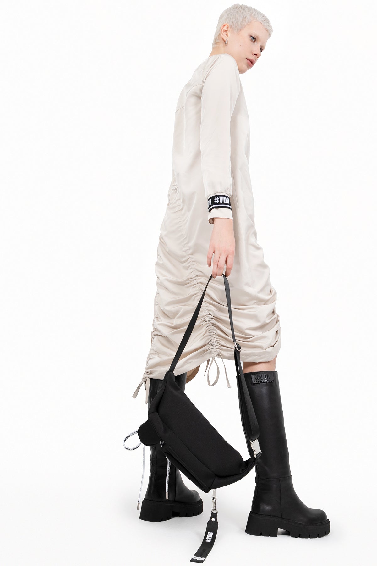 Bej  Elbise 10524