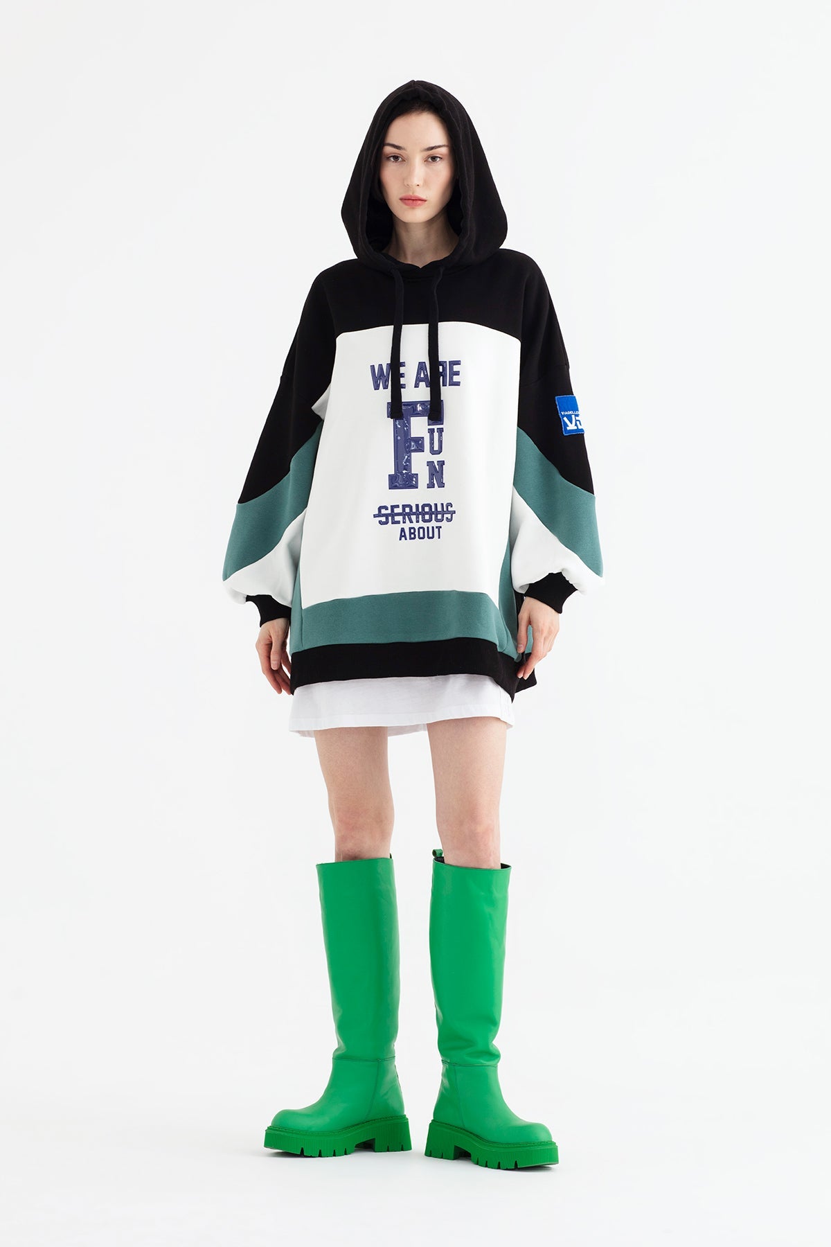 Siyah Ekru  Sweatshirt 12059