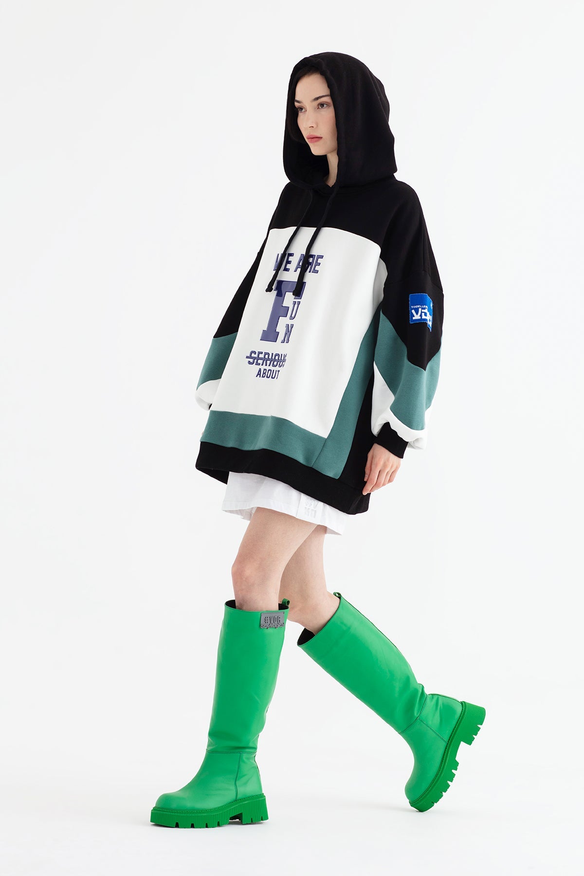 Siyah Ekru  Sweatshirt 12059