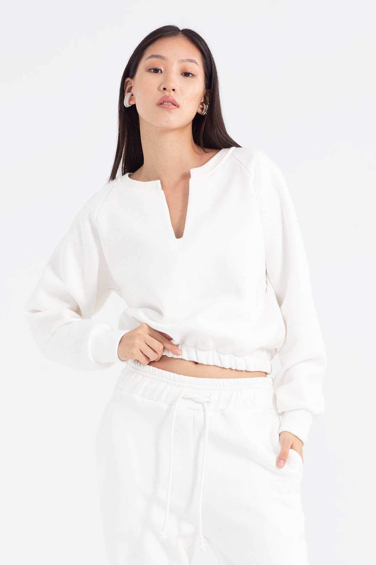 Ekru  Sweatshirt 12067