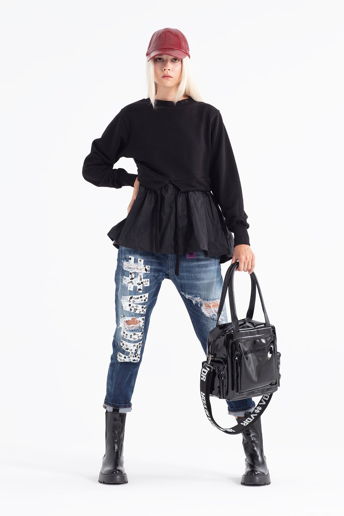 Siyah  Sweatshirt 12129
