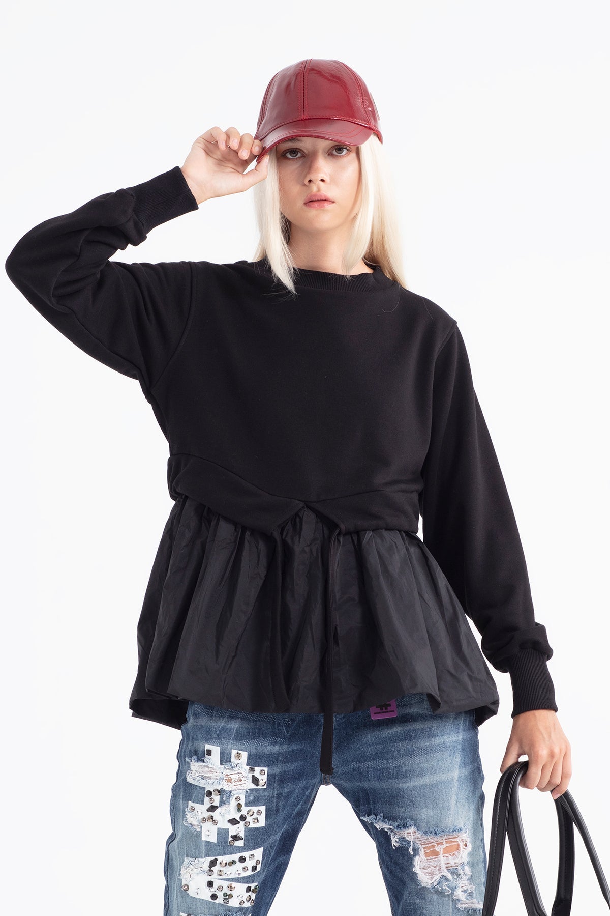 Siyah  Sweatshirt 12129