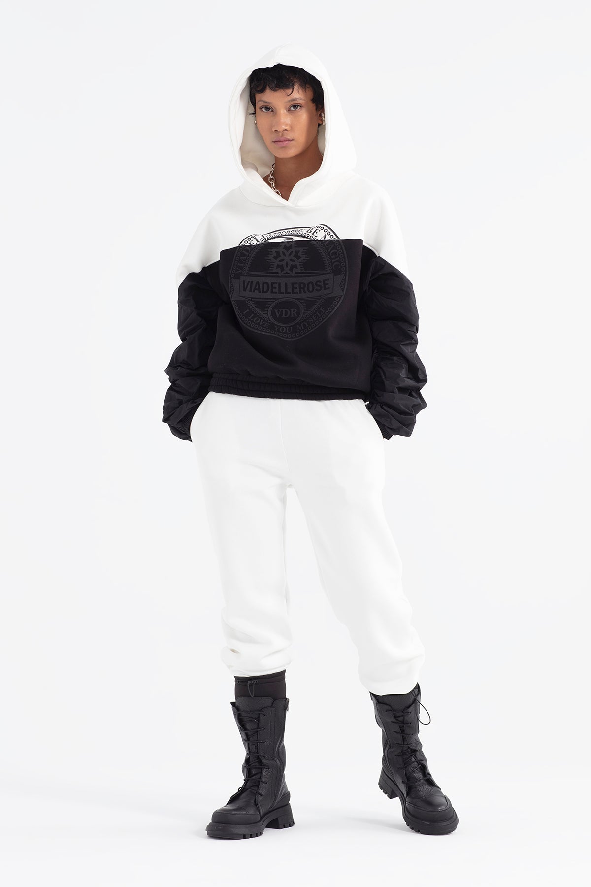 Siyah Ekru  Sweatshirt 12130
