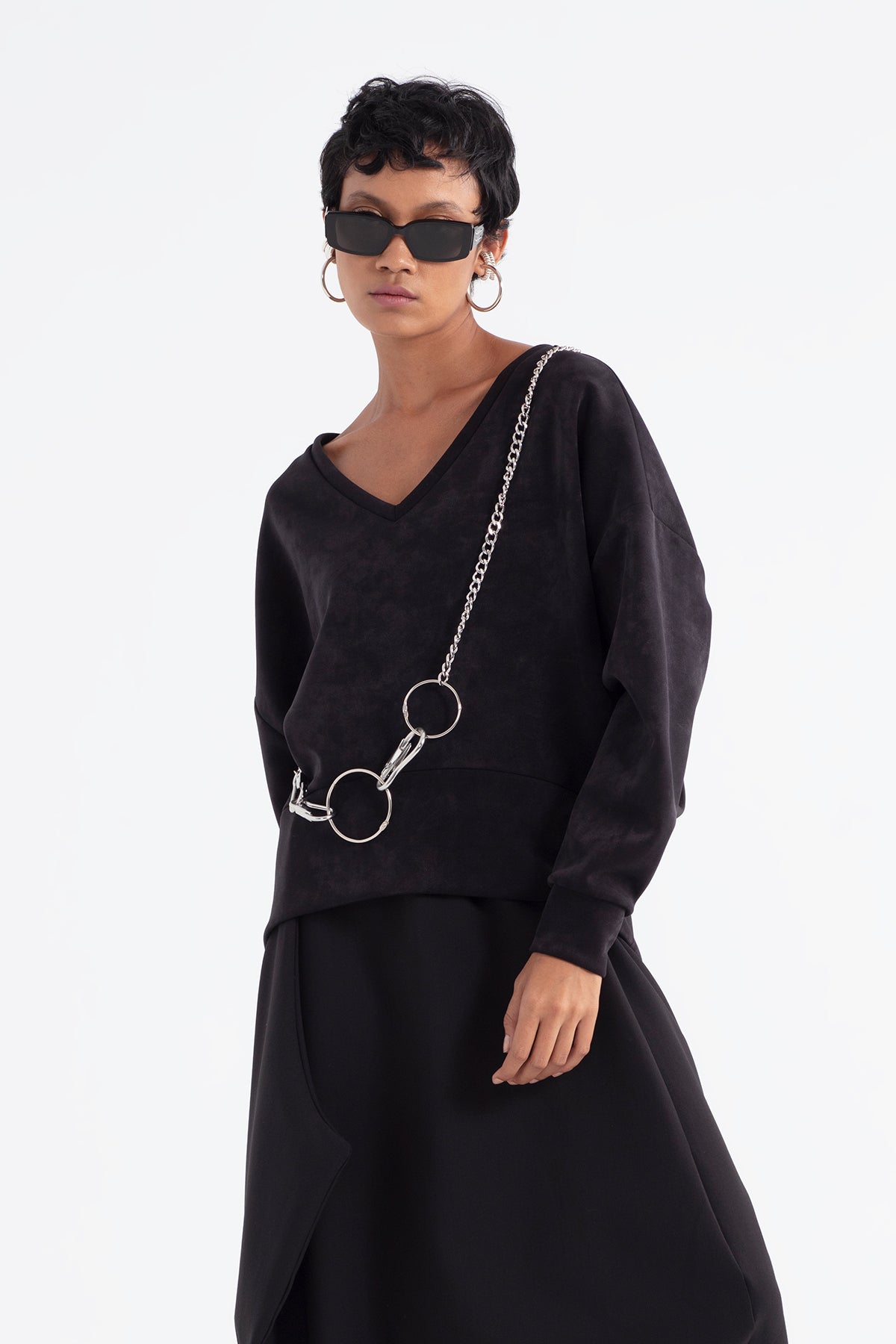 Siyah  Sweatshirt 12152
