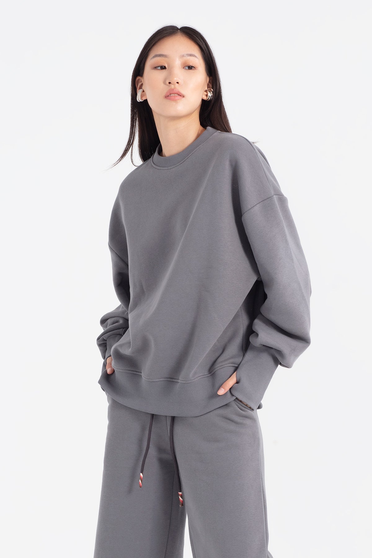 Antrasit  Sweatshirt 12175