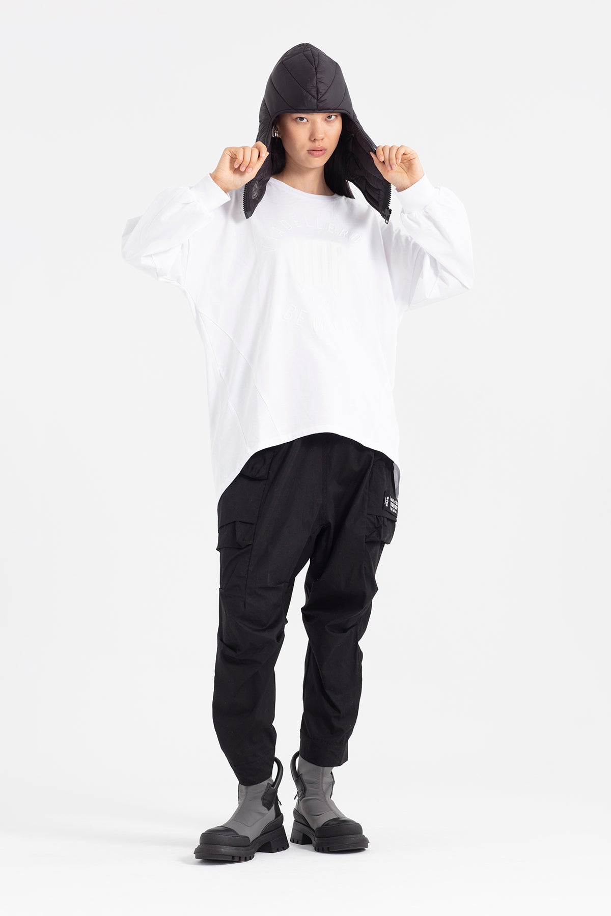 Beyaz  Uzun T-shirt 12187